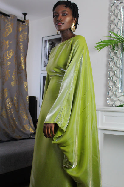 Robe longue fluide Green - Opulent Shop